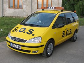 Ford Galaxy 2004, SOS autómentő  autódekoráció, autó dekoráció (MMM Trans Kft.)