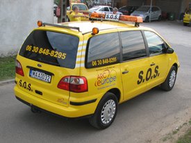 Ford Galaxy 2004, SOS autómentő  autódekoráció, autó dekoráció (MMM Trans Kft.)