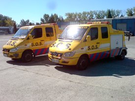 Mercedes Sprinter 2005, SOS autómentő  autódekoráció, autó dekoráció (Mobile Truck Kft.) 